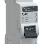 MCB SP 40A 130V DC 6kA