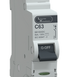 MCB SP 63A 130V DC 6kA