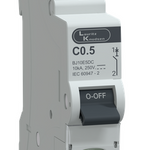 MCB SP 0.5A 250V DC 10kA