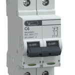 MCB DP 6A 250V DC 6kA