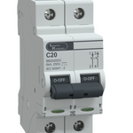 MCB DP 20A 250V DC 6kA