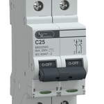 MCB DP 25A 250V DC 6kA