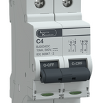 MCB DP 4A 500V DC 10kA