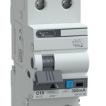 AU-O RCBO Standard 30° AC 2P C10 300mA