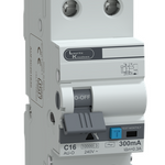 AU-O RCBO Standard 30° AC 2P C16 300mA