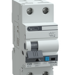 AU-O RCBO Standard 30° AC 2P C20 100mA