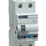 AU-O RCBO Standard 30° AC 2P C25 100mA