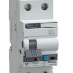 AU-O RCBO Standard 30° Adi 2P C6 300mA