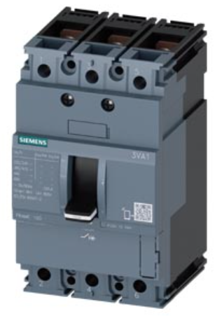 circuit breaker 3VA1 IEC Frame 100 breaking capacity class B Icu=16 kA @ 415 V 3-pole, line protection TM210, FTFM, In=20 A overload protection Ir=20 A permanently set short-circuit protection Ii=16 x In nut keeper kit