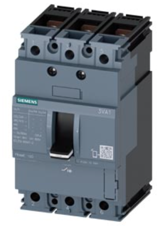 circuit breaker 3VA1 IEC Frame 100 breaking capacity class B Icu=16 kA @ 415 V 3-pole, line protection TM210, FTFM, In=25 A overload protection Ir=25 A permanently set short-circuit protection Ii=12.8 x In nut keeper kit