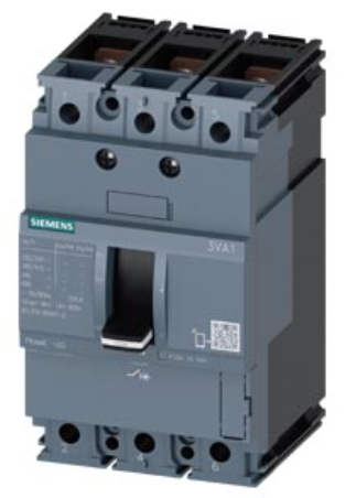 circuit breaker 3VA1 IEC Frame 100 breaking capacity class B Icu=16 kA @ 415 V 3-pole, line protection TM210, FTFM, In=40 A overload protection Ir=40 A permanently set short-circuit protection Ii=10 x In nut keeper kit