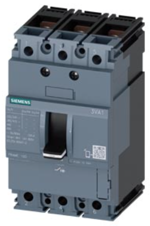 circuit breaker 3VA1 IEC Frame 100 breaking capacity class B Icu=16 kA @ 415 V 3-pole, line protection TM210, FTFM, In=50 A overload protection Ir=50 A permanently set short-circuit protection Ii=10 x In nut keeper kit