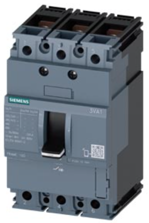 circuit breaker 3VA1 IEC Frame 100 breaking capacity class B Icu=16 kA @ 415 V 3-pole, line protection TM210, FTFM, In=63 A overload protection Ir=63 A permanently set short-circuit protection Ii=10 x In nut keeper kit