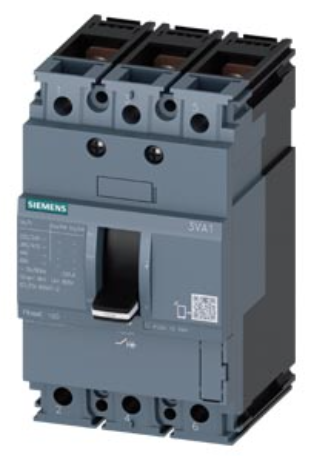 circuit breaker 3VA1 IEC Frame 100 breaking capacity class N Icu=25 kA @ 415 V 3-pole, line protection TM210, FTFM, In=40 A overload protection Ir=40 A permanently set short-circuit protection Ii=10 x In nut keeper kit