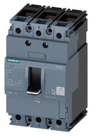 circuit breaker 3VA1 IEC Frame 100 breaking capacity class S Icu=36 kA @ 415 V 3-pole, line protection TM210, FTFM, In=63 A overload protection Ir=63 A permanently set short-circuit protection Ii=10 x In nut keeper kit
