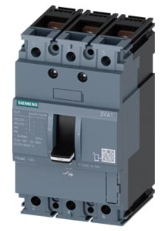 circuit breaker 3VA1 IEC Frame 100 breaking capacity class S Icu=36 kA @ 415 V 3-pole, line protection TM210, FTFM, In=80 A overload protection Ir=80 A permanently set short-circuit protection Ii=10 x In nut keeper kit