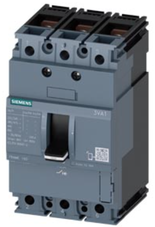 circuit breaker 3VA1 IEC Frame 160 breaking capacity class M Icu=55 kA @ 415 V 3-pole, line protection TM210, FTFM, In=40 A overload protection Ir=40 A permanently set short-circuit protection Ii=10 x In nut keeper kit