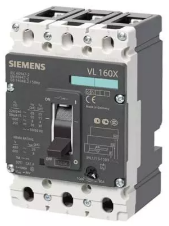 Siemens 3VA1150-5ED32-0AA0 3 Pole Molded Case Circuit Breaker MCCB (Rated Current 50 A)