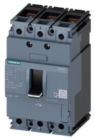circuit breaker 3VA1 IEC Frame 160 breaking capacity class M Icu=55 kA @ 415 V 3-pole, line protection TM210, FTFM, In=80 A overload protection Ir=80 A permanently set short-circuit protection Ii=10 x In nut keeper kit