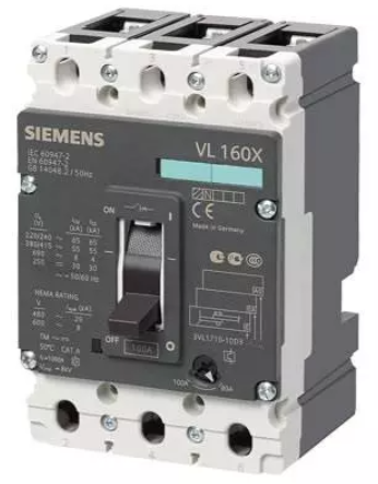 Siemens 3VA1020-2ED42-0AA0 4 Pole Molded Case Circuit Breaker MCCB (Rated Current 160 A)