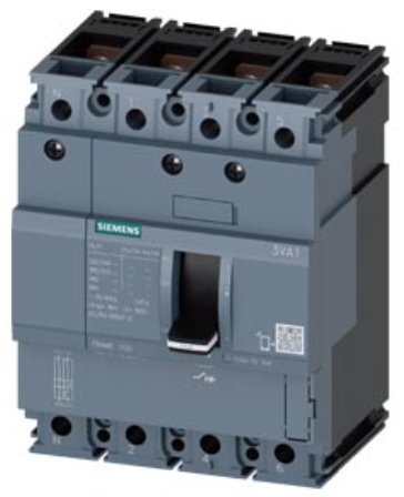 circuit breaker 3VA1 IEC Frame 100 breaking capacity class B Icu=16 kA @ 415 V 4-pole, line protection TM210, FTFM, In=32 A overload protection Ir=32 A permanently set short-circuit protection Ii=10 x In N conductor unprotected nut keeper kit