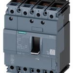 circuit breaker 3VA1 IEC Frame 100 breaking capacity class B Icu=16 kA @ 415 V 4-pole, line protection TM210, FTFM, In=50 A overload protection Ir=50 A permanently set short-circuit protection Ii=10 x In N conductor unprotected nut keeper kit