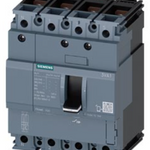 circuit breaker 3VA1 IEC Frame 100 breaking capacity class B Icu=16 kA @ 415 V 4-pole, line protection TM210, FTFM, In=100 A overload protection Ir=100 A permanently set short-circuit protection Ii=10 x In N conductor unprotected nut keeper kit