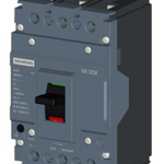 circuit breaker 3VJ1 IEC framesize 3VJ10 125A line protection ATFM 3-pole Icu=10kA@415V Ics=100% Icu In=50A overload protection Ir=40A..50A short-circuit protection Ii=600A Screw connection