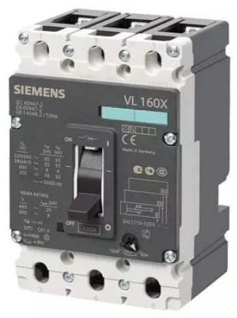 Siemens 3VA1020-3ED42-0AA0 4 Pole Molded Case Circuit Breaker MCCB (Rated Current 160 A)