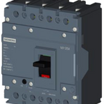 circuit breaker 3VJ1 IEC framesize 3VJ10 125A line protection ATFM 4-pole Icu=10kA@415V Ics=100% Icu In=100A overload protection Ir=80A..100A short-circuit protection Ii=1250A Screw connection