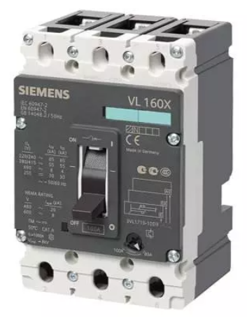Siemens 3VA1125-4GD42-0AA0 4 Pole Molded Case Circuit Breaker MCCB (Rated Current 160 A)