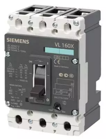 Siemens 3VA1132-4GD42-0AA0 4 Pole Molded Case Circuit Breaker MCCB (Rated Current 160 A)