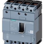 circuit breaker 3VA1 IEC Frame 160 breaking capacity class S Icu=36 kA @ 415 V 4-pole, line protection TM210, FTFM, In=40 A overload protection Ir=40 A permanently set short-circuit protection Ii=10 x In neutral conductor protection 100% nut keeper kit