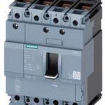 circuit breaker 3VA1 IEC Frame 160 breaking capacity class S Icu=36 kA @ 415 V 4-pole, line protection TM210, FTFM, In=100 A overload protection Ir=100 A permanently set short-circuit protection Ii=10 x In neutral conductor protection 100% nut keeper kit