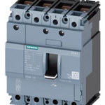 circuit breaker 3VA1 IEC Frame 160 breaking capacity class M Icu=55 kA @ 415 V 4-pole, line protection TM210, FTFM, In=100 A overload protection Ir=100 A permanently set short-circuit protection Ii=10 x In neutral conductor protection 100% nut keeper kit