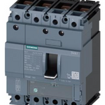 circuit breaker 3VA1 IEC Frame 160 breaking capacity class N Icu=25 kA @ 415 V 4-pole, line protection TM220, ATFM, In=40 A overload protection Ir=28 A...40 A short-circuit protection Ii=10 x In neutral conductor protection 100% nut keeper kit