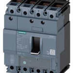 circuit breaker 3VA1 IEC Frame 160 breaking capacity class N Icu=25 kA @ 415 V 4-pole, line protection TM220, ATFM, In=50 A overload protection Ir=35 A...50 A short-circuit protection Ii=10 x In neutral conductor protection 100% nut keeper kit