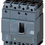Siemens Sentron 3VA1 MCCB 100 A, 4 Pole, 25 kA, Adjustable Overload & Fixed Short Circuit Settings, Thermal Magnetic Trip Unit (ATFM) | 3VA1110-3GE42-0AA0