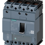 Siemens Sentron 3VA1 MCCB 125 A, 4 Pole, 25 kA, Adjustable Overload & Fixed Short Circuit Settings, Thermal Magnetic Trip Unit (ATFM) | 3VA1112-3GE42-0AA0
