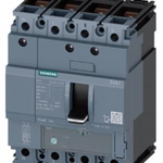 circuit breaker 3VA1 IEC Frame 160 breaking capacity class N Icu=25 kA @ 415 V 4-pole, line protection TM220, ATFM, In=20 A overload protection Ir=14 A...20 A short-circuit protection Ii=16 x In neutral conductor protection 100% nut keeper kit