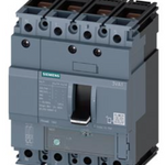 circuit breaker 3VA1 IEC Frame 160 breaking capacity class N Icu=25 kA @ 415 V 4-pole, line protection TM220, ATFM, In=50 A overload protection Ir=35 A...50 A short-circuit protection Ii=10 x In neutral conductor protection 100% nut keeper kit