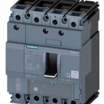 circuit breaker 3VA1 IEC Frame 160 breaking capacity class S Icu=36 kA @ 415 V 4-pole, line protection TM220, ATFM, In=125 A overload protection Ir=88 A...125 A short-circuit protection Ii=10 x In neutral conductor protection 100% nut keeper kit