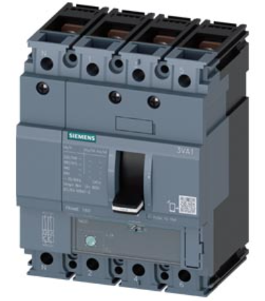 circuit breaker 3VA1 IEC Frame 160 breaking capacity class M Icu=55 kA @ 415 V 4-pole, line protection TM220, ATFM, In=32 A overload protection Ir=22 A...32 A short-circuit protection Ii=10 x In neutral conductor protection 100% nut keeper kit