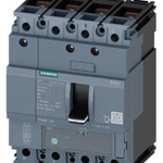 circuit breaker 3VA1 IEC Frame 160 breaking capacity class M Icu=55 kA @ 415 V 4-pole, line protection TM220, ATFM, In=40 A overload protection Ir=28 A...40 A short-circuit protection Ii=10 x In neutral conductor protection 100% nut keeper kit