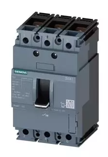 Siemens 3 Pole 1 A MCCB for Motor Starter Protection 3VA1181-5MG32-0AA0