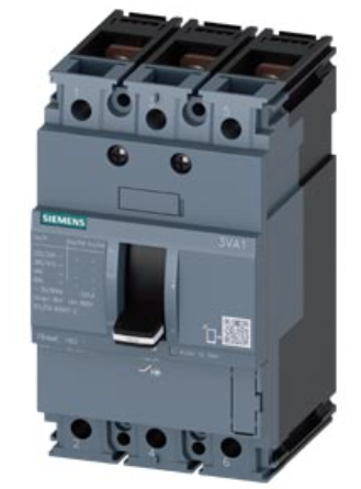 circuit breaker 3VA1 IEC Frame 160 breaking capacity class M Icu=55 kA @ 415 V 3-pole, starter protection TM110M, FM, In=2 A without overload protection short-circuit protection Ii=15 x In nut keeper kit