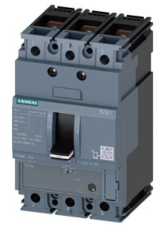 circuit breaker 3VA1 IEC Frame 160 breaking capacity class M Icu=55 kA @ 415 V 3-pole, starter protection TM120M, AM, In=32 A without overload protection short-circuit protection Ii=7...16 x In nut keeper kit