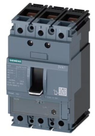 circuit breaker 3VA1 IEC Frame 160 breaking capacity class M Icu=55 kA @ 415 V 3-pole, starter protection TM120M, AM, In=50 A without overload protection short-circuit protection Ii=7...16 x In nut keeper kit