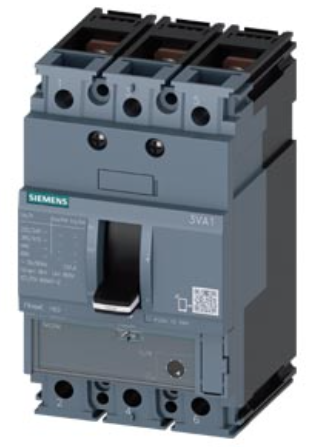 circuit breaker 3VA1 IEC Frame 160 breaking capacity class H Icu=70 kA @ 415 V 3-pole, starter protection TM120M, AM, In=32 A without overload protection short-circuit protection Ii=7...16 x In nut keeper kit