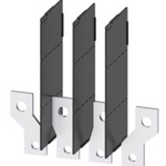 bus connectors broadened front mounted; 4 units extended pole-center distance for India